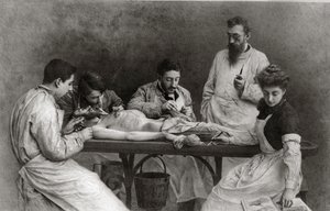 Een einde aan de praktische school, 1902 door Camille Felix Bellanger