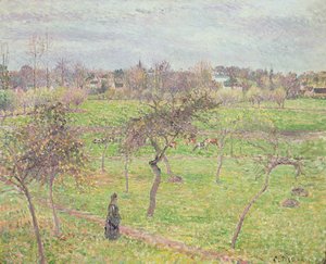Appelbomen in een weide bij Eragny, 1894 door Camille Jacob Pissarro