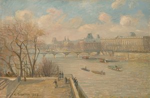 Het Louvre vanaf de Pont Neuf