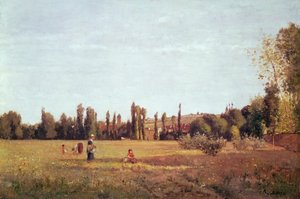 La Varenne de St. Hilaire, 1863 door Camille Jacob Pissarro