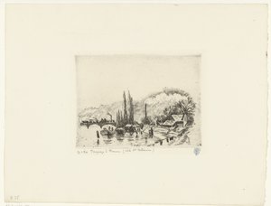 Landschap bij Rouen