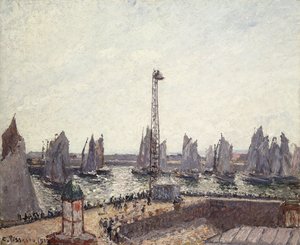 Buitenhaven en Kransen, Le Havre, 1903 door Camille Jacob Pissarro