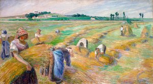 De oogst door Camille Jacob Pissarro