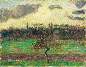 De Weiden bij Éragny, Appelboom, 1894