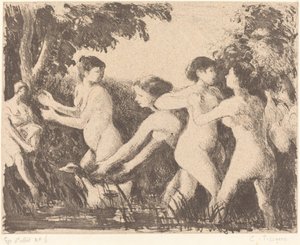 Baigneuses luttant, ca. 1896
