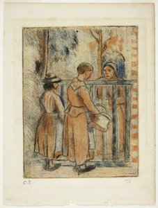 Bedelaressen door Camille Pissarro