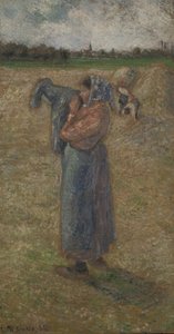 Vrouw op het veld, 1882 door Camille Pissarro