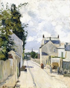 Hermitage Straat, Pontoise door Camille Jacob Pissarro