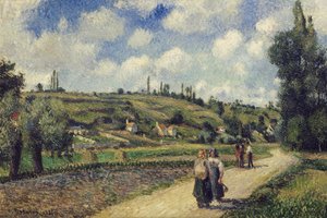 Landschap nabij Pontoise, de Auversweg, 1881