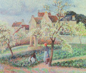 Pruimenbomen in bloei, 1889