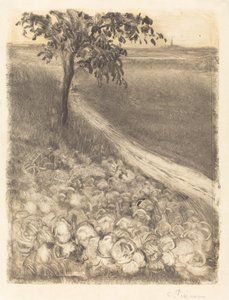 Weg langs een koolveld, ca. 1880