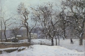 Sneeuw in Louveciennes