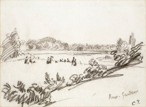 Studie van Kew Gardens door Camille Pissarro