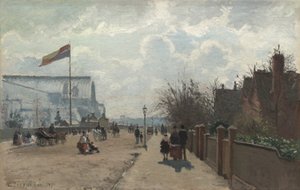 Het Crystal Palace door Camille Pissarro
