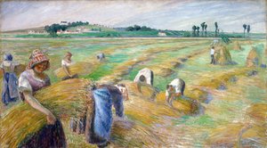 De oogst door Camille Pissarro