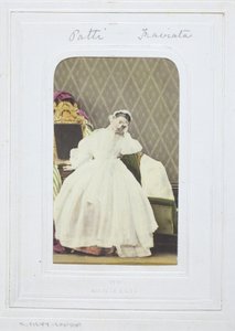 Adelina Patti, Traviata, 1860-69 door Camille Silvy