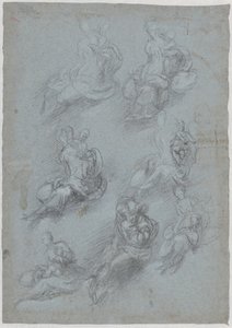 Studies voor de Maagd en het Kind (recto)