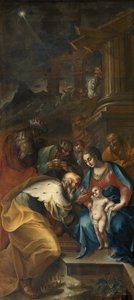 Aanbidding der Wijzen door Camillo Procaccini