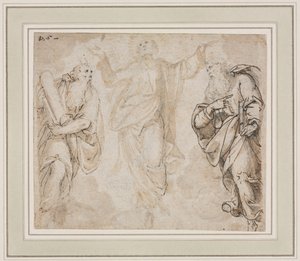 De Transfiguratie recto, Studie van Handen verso, c. 1590