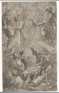 Transfiguratie van Christus op de berg Tabor door Camillo Procaccini