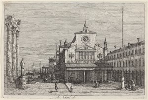 Denkbeeldig uitzicht op S. Giacomo di Rialto
