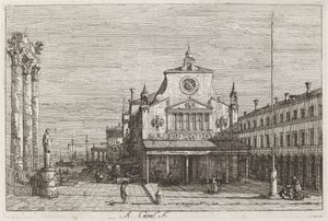 Denkbeeldig uitzicht op S. Giacomo di Rialto, ca. 1735-1746