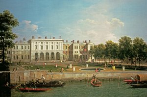 Oud Somerset House vanaf de rivier de Theems