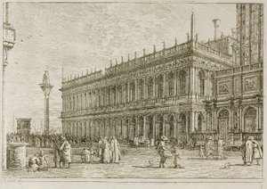 De bibliotheek, uit Vedute