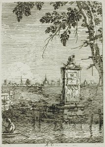 Het kleine monument, uit Vedute door Canaletto