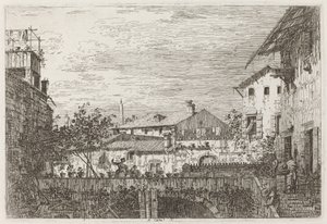 Het Terras [rechtsonder], ca. 1735-1746 door Canaletto