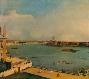 De Theems vanaf Richmond House door Giovanni Antonio Canal