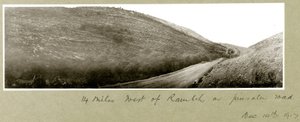 14 mijl ten westen van Ramleh op de Jeruzalemweg, 14 december 1917 door Capt. Arthur Rhodes