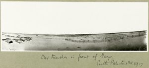 Onze loopgraven voor Gaza, oktober 1917