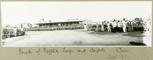 Parade van Egyptische troepen en tapijten, Caïro, september 1917