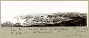 Uitzicht vanaf de heuvel achter Bethlehem, 14 december 1917 door Capt. Arthur Rhodes
