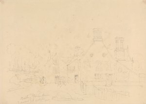 Barton Boerderij, East Cowes, Isle of Wight, mei 1833 door Capt. Thomas Hastings