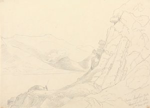 Vanaf Anglers Rock, Ennerdale Lake, 10 mei 1836