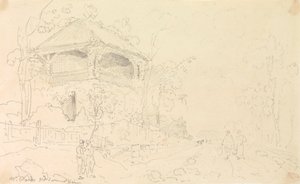 De oude zomerhuis van meneer Ward, Isle of Wight door Capt. Thomas Hastings