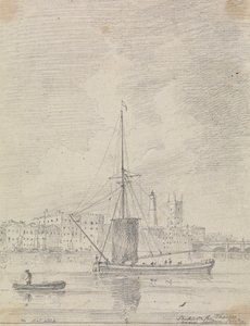 Schepen op de Theems bij London Bridge, Oktober 1816