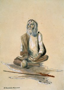 Een religieuze bedelaar, India