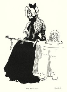 Dickens personage: Mrs Micawber door Captain Edward Henry Handley Read