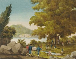 De Fontein van de Bashaw, Santa Maura, Griekenland door Captain George Francis Lyon