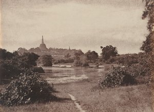 Rangoon. Uitzicht Bij het Meer