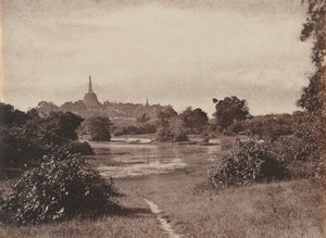 Rangoon. Uitzicht bij het meer