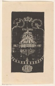 Ex libris van D. Goedkoop door Carel Adolph Lion Cachet