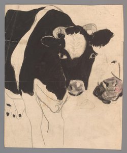 Koe door Carel Adolph Lion Cachet