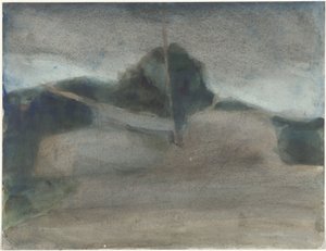 Landschap door Carel Adolph Lion Cachet