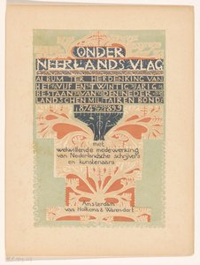 Titelblatt für: Unter niederländischer Flagge, 1899 door Carel Adolph Lion Cachet