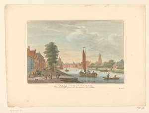 Gezicht op Amersfoort door Carel Frederik Bendorp (I)