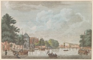 Spaarne te Haarlem, ca. 1790 door Carel Frederik Bendorp (I)
